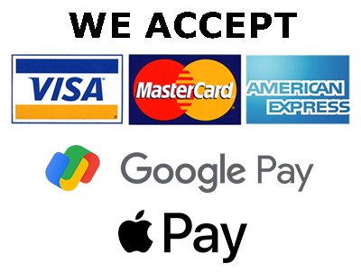 We can now accept payments via a debit card or credit card.
